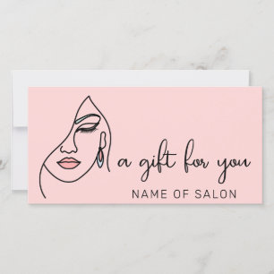Minimalistisch modern script zakelijk cadeaubon