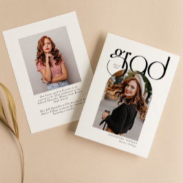 Minimalistisch Modern Simple Arch Photo Afstuderen Aankondiging