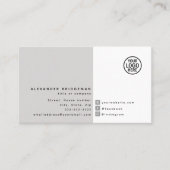 Minimalistisch, modern social media Visitekaartje (Voorkant)