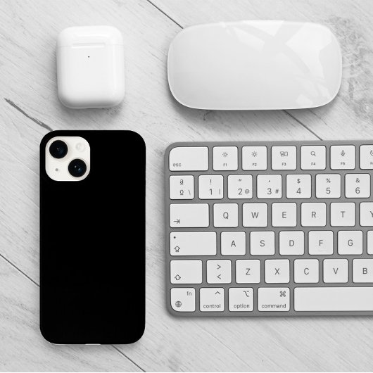 Minimalistisch modern Solid Black Case-Mate iPhone Case