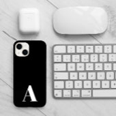 Minimalistisch modern Solid Black Case-Mate iPhone Case