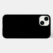 Minimalistisch modern Solid Black Case-Mate iPhone Case (Achterkant (horizontaal))