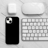 Minimalistisch modern Solid Black iPhone Hoesje