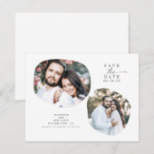 Minimalistisch Modern sparen de Foto van de Datum Save The Date (Voorkant / Achterkant)