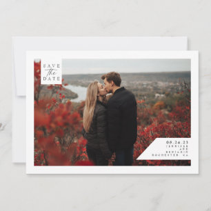 Minimalistisch Modern sparen de Foto van de Datum Save The Date