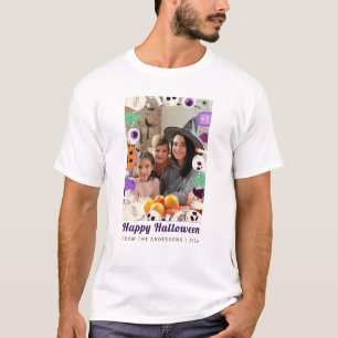 Minimalistisch Modern Spooky Happy Halloween 1 Fot T-shirt