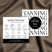 Minimalistisch Modern Spray Tanning Salon Care Kaa Vierkante Visitekaartje
