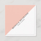 Minimalistisch Modern Square Visitekaartjes | Blus (Voorkant)