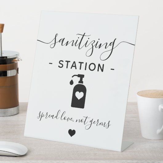 Minimalistisch modern station voor bedrijfshandsca reclamebord met voetstuk (Insitu)