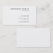 Minimalistisch, modern, stijlvol design met classy visitekaartje (Voorkant / Achterkant)