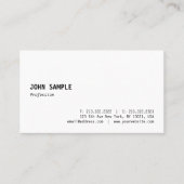 Minimalistisch modern, stijlvol design — witte pla visitekaartje (Voorkant)