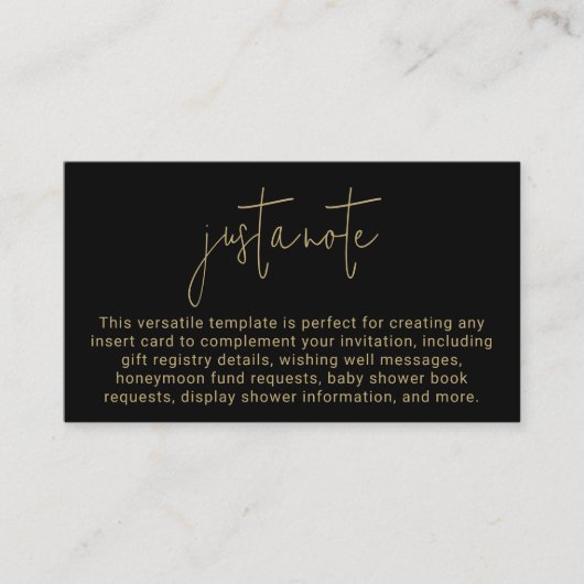 Minimalistisch Modern Stijlvol Eenvoudig Gewoon Ee Informatiekaartje (Voorkant)