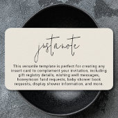 Minimalistisch Modern Stijlvol Eenvoudig Gewoon Ee Informatiekaartje