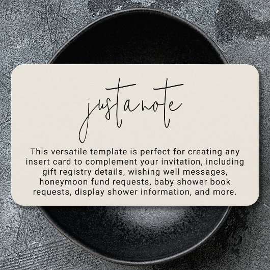 Minimalistisch Modern Stijlvol Eenvoudig Gewoon Ee Informatiekaartje