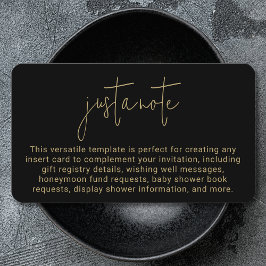 Minimalistisch Modern Stijlvol Eenvoudig Gewoon Ee Informatiekaartje