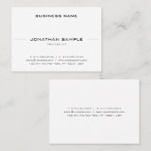 Minimalistisch Modern Stijlvol Slank Graceful Plai Visitekaartje (Voorkant / Achterkant)