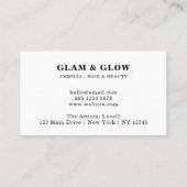 Minimalistisch Modern | Stijlvolle handgeschreven  Afsprakenkaartje (Achterkant)