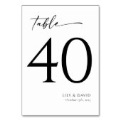 Minimalistisch modern tafelnummer (Voorkant)