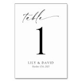 Minimalistisch modern tafelnummer (Voorkant)