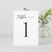 Minimalistisch Modern Tafelnummer (Staand voorkant)