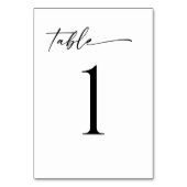 Minimalistisch modern tafelnummer (Voorkant)