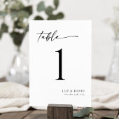 Minimalistisch modern tafelnummer