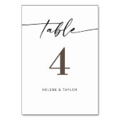 Minimalistisch modern tafelnummer (Voorkant)