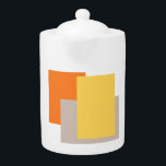 Minimalistisch modern theepot<br><div class="desc">Aantrekkelijk,  eenvoudig,  elegant ontwerp. U kunt de doopvonten,  de kleuren,  de achtergrond met gemakkelijk te gebruiken hulpmiddel veranderen.</div>