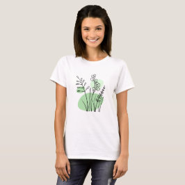 Minimalistisch Modern Trendy Botanical T-shirt