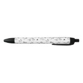 Minimalistisch Modern Trendy Botanical Zwarte Inkt Pen (Bodem)