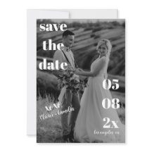 MINIMALISTISCH MODERN TROUWEN ZWART & WIT 