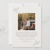 Minimalistisch Modern Twee Foto Merry Christmas Ka Kaart (Achterkant)