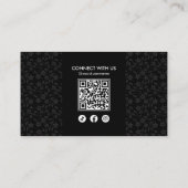 Minimalistisch Modern Twee Initialen Haarstylist Z Visitekaartje (Achterkant)