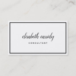 Minimalistisch modern, tweeslachtig Visitekaartje