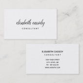 Minimalistisch modern, tweeslachtig Visitekaartje (Voorkant / Achterkant)