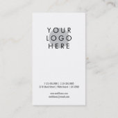 Minimalistisch modern Uw Logo Visitekaartje (Achterkant)