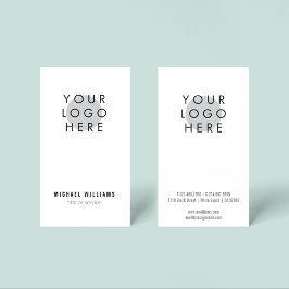 Minimalistisch modern Uw Logo Visitekaartje