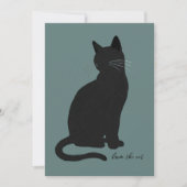 Minimalistisch Modern Van de Kat Plat Kaart (Voorkant)