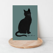 Minimalistisch modern van de kat verjaardag kaart