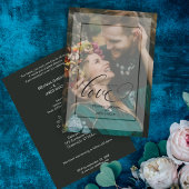 Minimalistisch modern Vellum Effect Photo Wedding