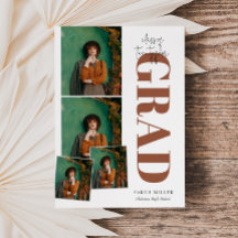 Minimalistisch modern verticaal 5 foto Afstuderen