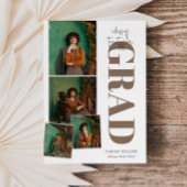 Minimalistisch modern verticaal 5 foto Afstuderen Kaart