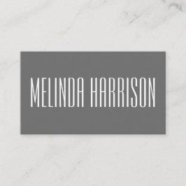 Minimalistisch modern, vetgrijs visitekaartje