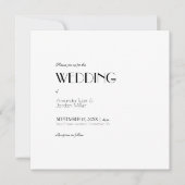 Minimalistisch modern vierkant art deco all one We Kaart (Voorkant)