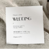 Minimalistisch modern vierkant art deco all one We Kaart