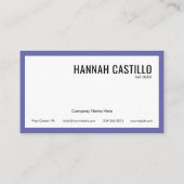 Minimalistisch modern visitekaartje (Achterkant)