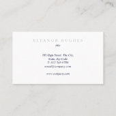 Minimalistisch modern visitekaartje (Achterkant)