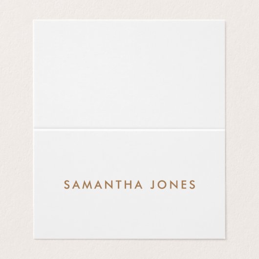 Minimalistisch Modern Visitekaartje (Buitenkant ongevouwen)