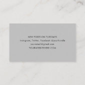 Minimalistisch modern Visitekaartje (Achterkant)