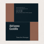 Minimalistisch modern visitekaartje (Buitenkant ongevouwen)